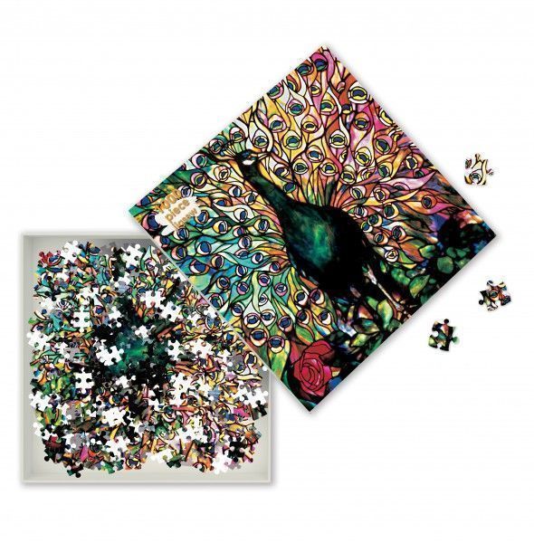Puzzle 1000pcs Louis Comfort Tiffany: Displaying Peacock - Apollo